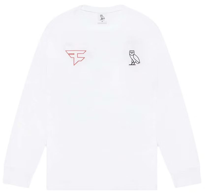 OVO x Faze Clan New Athletes Longsleeve T-Shirt White