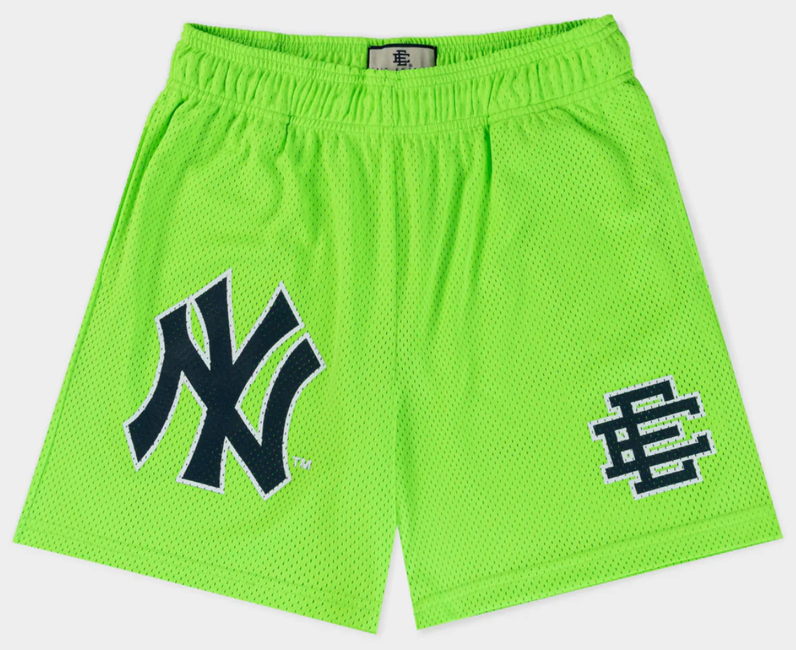 Eric Emanuel Subway Neon Green w/Navy Short