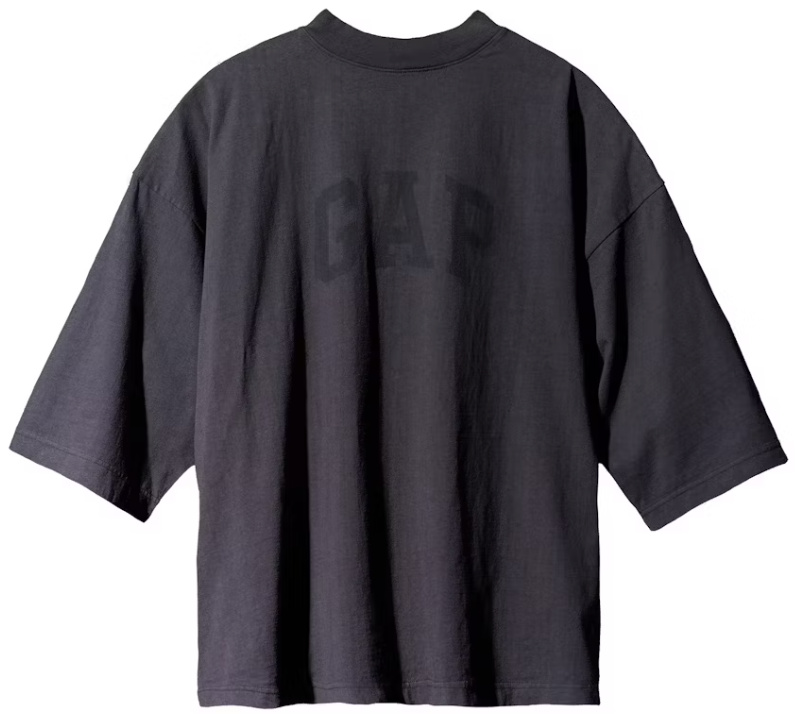 Yeezy Gap Engineered by Balenciaga Dove 3/4 Sleeve Tee Washed Black