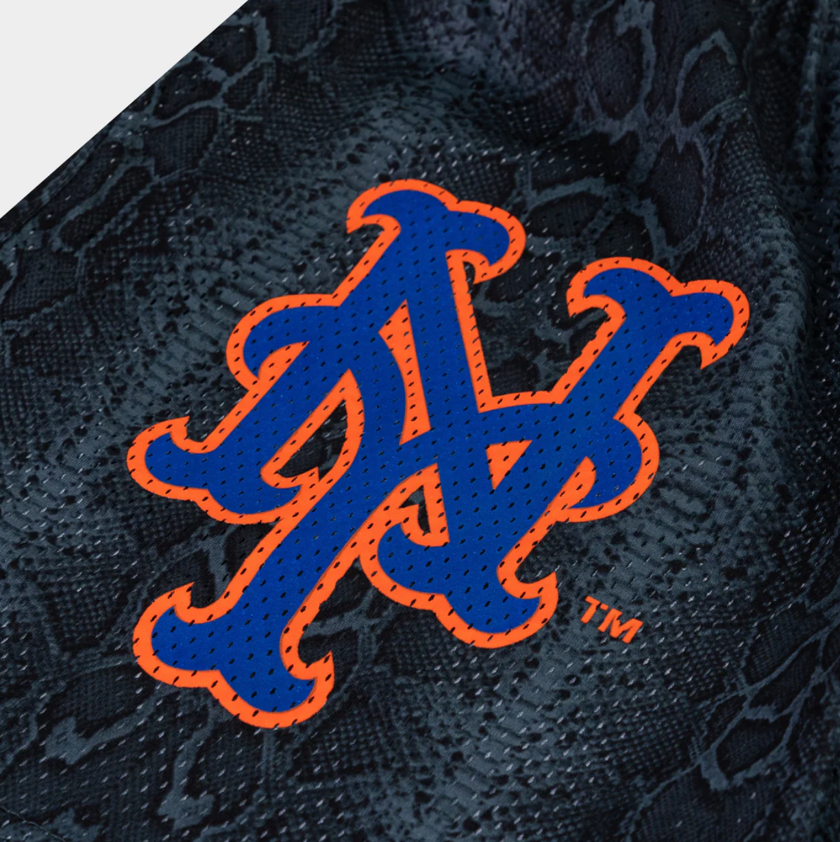 Eric Emanuel Subway Short Black Snake Skin w/Blue/Orange