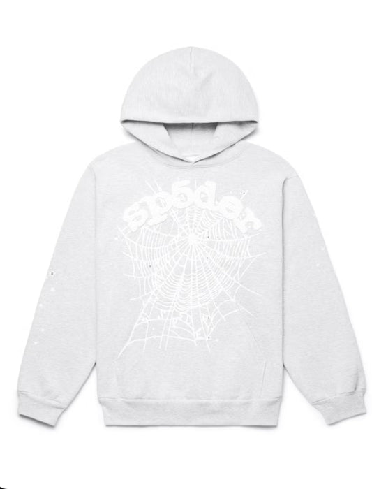 Sp5der OG Web Hoodie Heather Grey