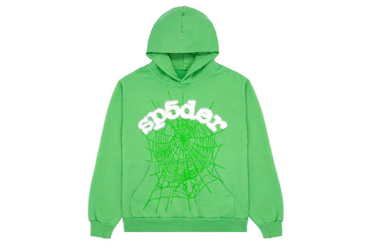 Sp5der Web Hoodie Slime Green