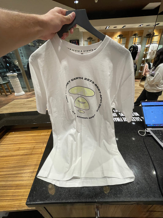 Bape AAPE Moonface Tee White