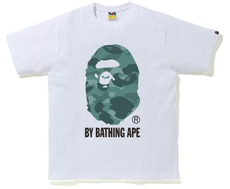 BAPE Color Camo by Bathing Ape Tee White/Green