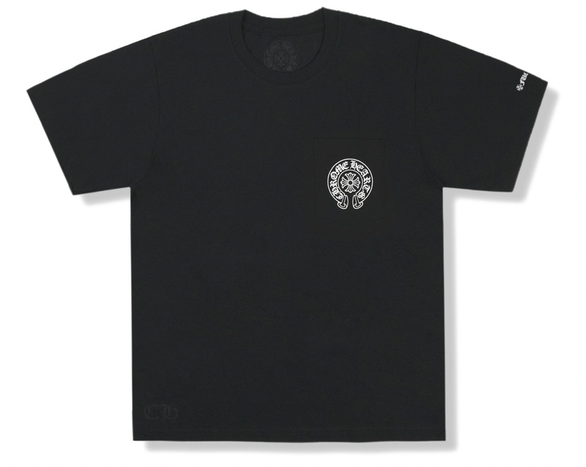 Chrome Hearts Horse Shoe Logo Pocket T-Shirt Black