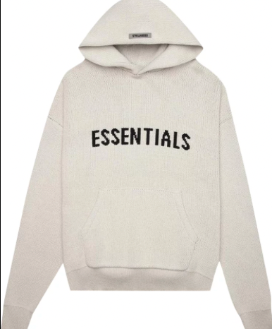 Essentials Knit Hoodie Oat