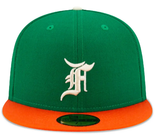 Fear of God Essentials New Era 59Fifty Fitted Hat (FW21) Green/Orange