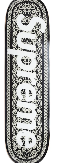 Supreme Celtic Knot Skateboard Deck Black