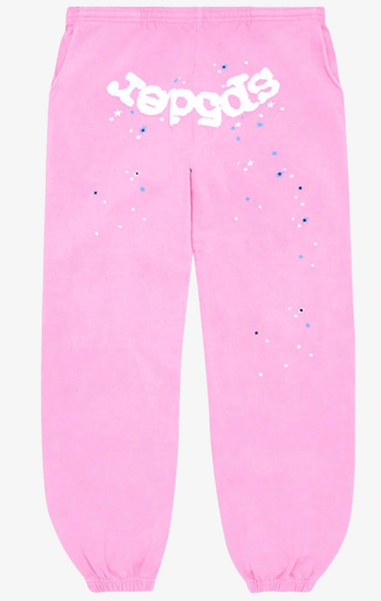 Sp5der OG Web Sweatpants Pink