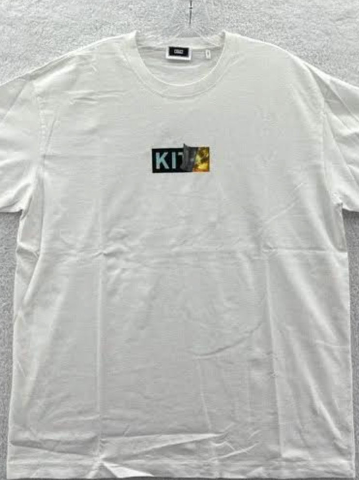 Kith Box Logo Peel Logo White Tee