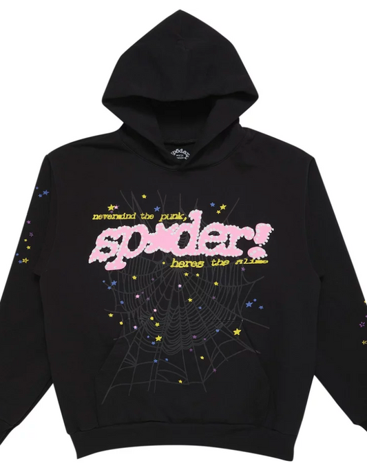 Sp5der P*nk V2 Hoodie 'Black'