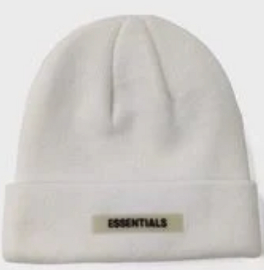 Fear of God Essentials Beanie White