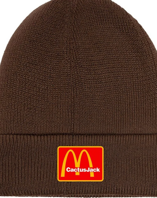 Travis Scott x Mcdonalds Cactus Jack Brown Beanie