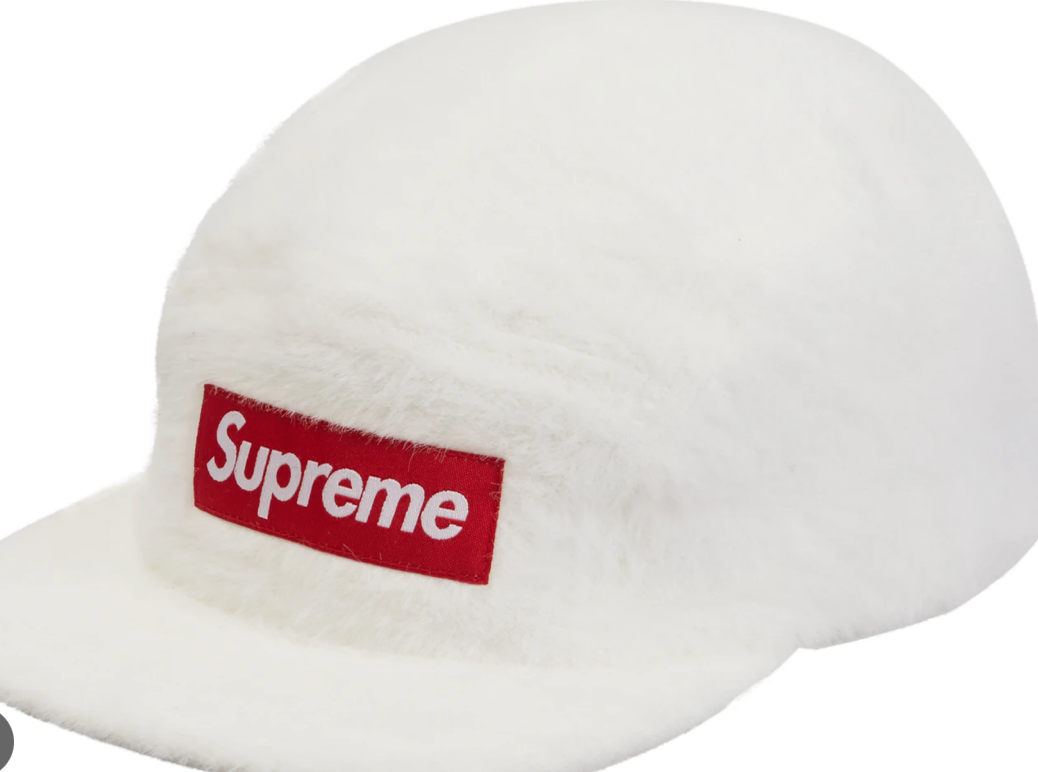 Supreme Faux Fur Camp Cap White