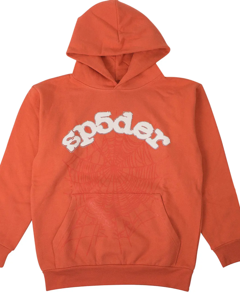 Sp5der Logo Hoodie Sweatshirt 'Orange'