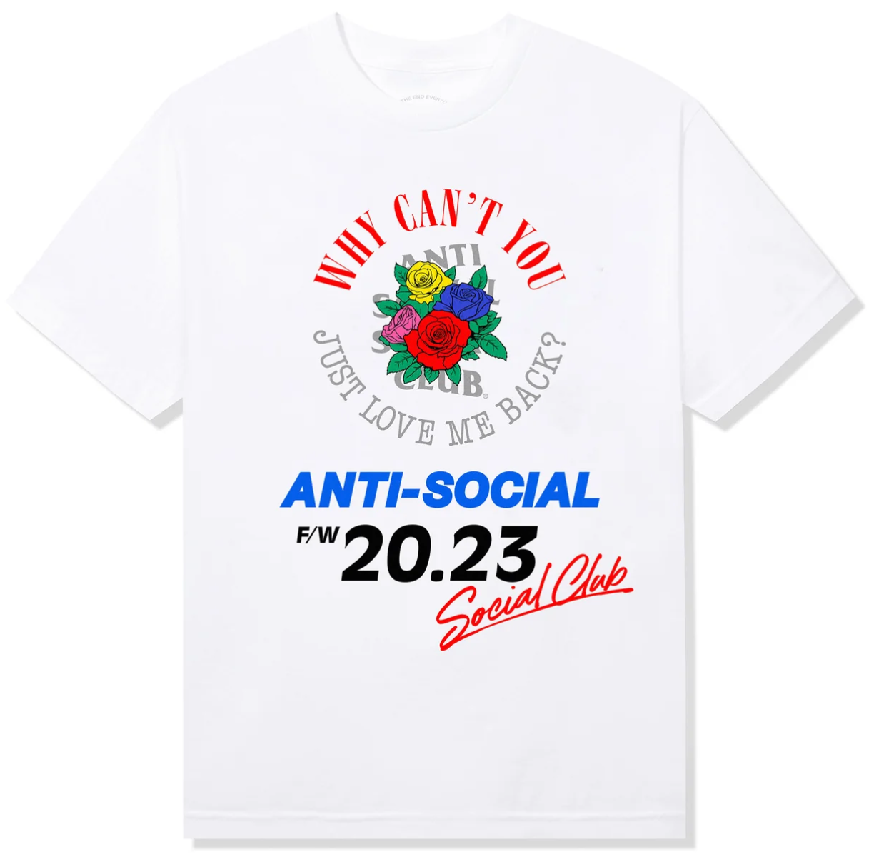 Anti Social Social Club Why Can't You See Tee White