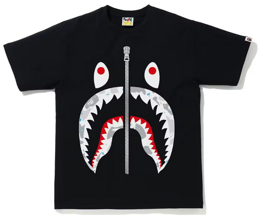 BAPE Space Camo Shark Tee (SS21) Black