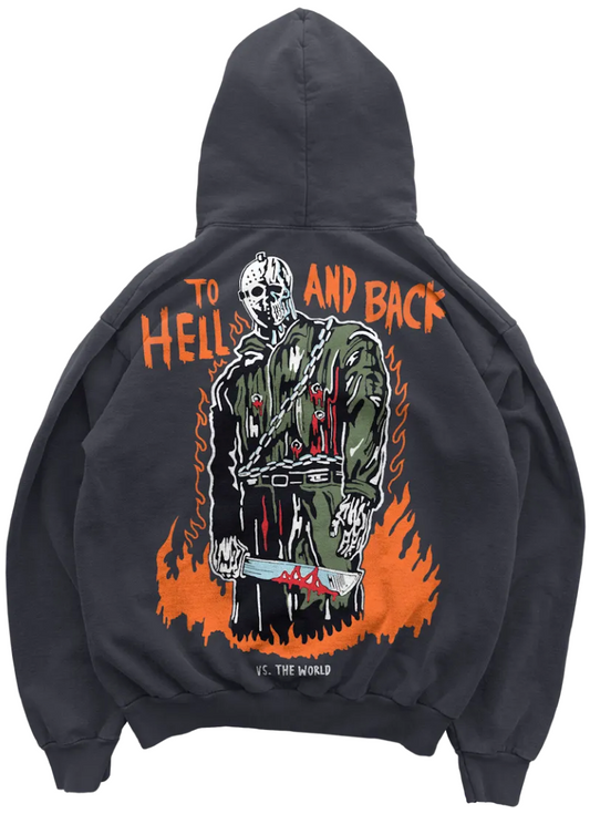 Warren Lotas Hell and Back Hoodie Stonewashed