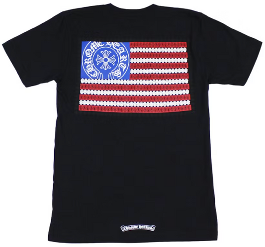 Chrome Hearts American Flag Dagger T-shirt Black