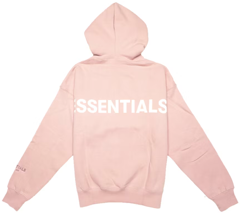 Fear of God Essentials Pink 3M Logo Pullover Hoodie Blush