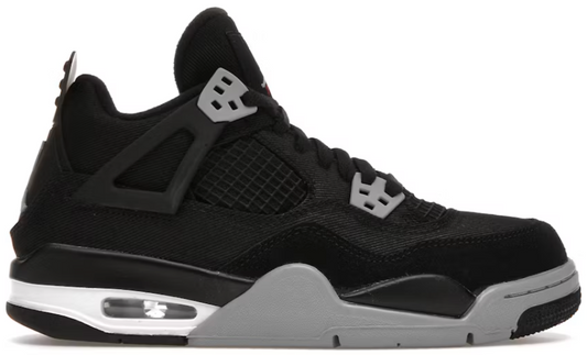 Jordan 4 Retro Black Canvas (GS)