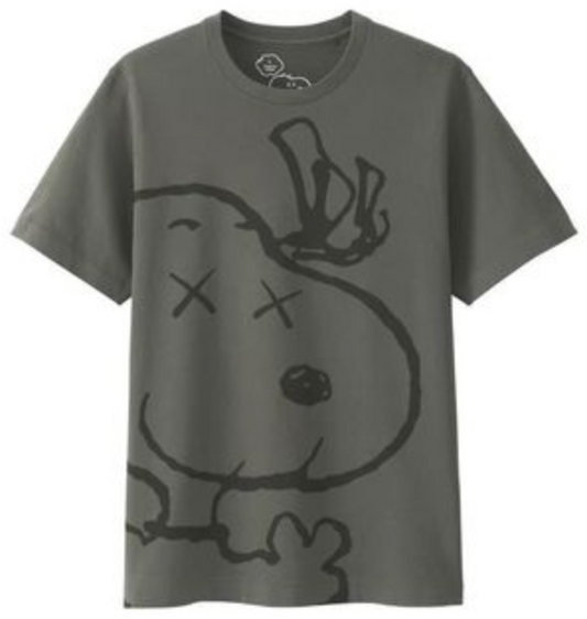 Kaws x Peanuts Snoopy Tee Grey