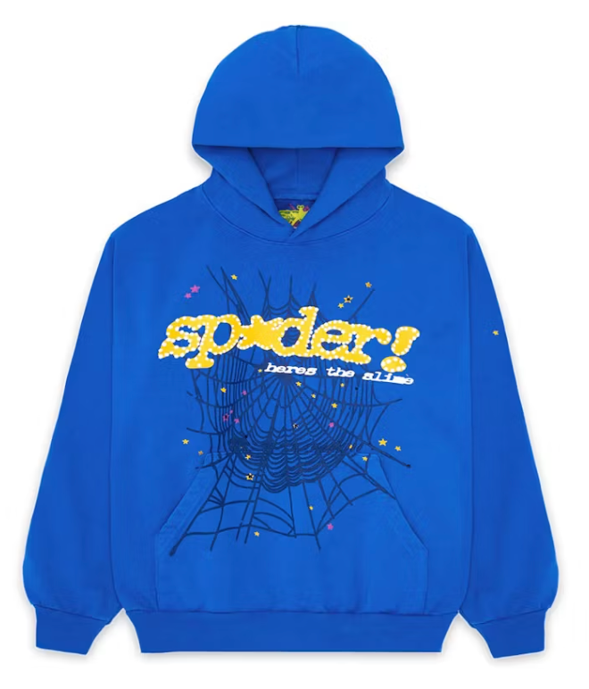 Sp5der Marina Blue Hoodie