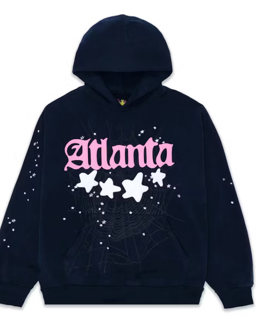 Sp5der Atlanta Hoodie Navy