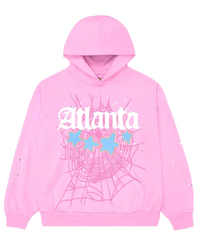 Sp5der Atlanta Hoodie Pink