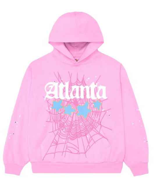 Sp5der Atlanta Hoodie Pink