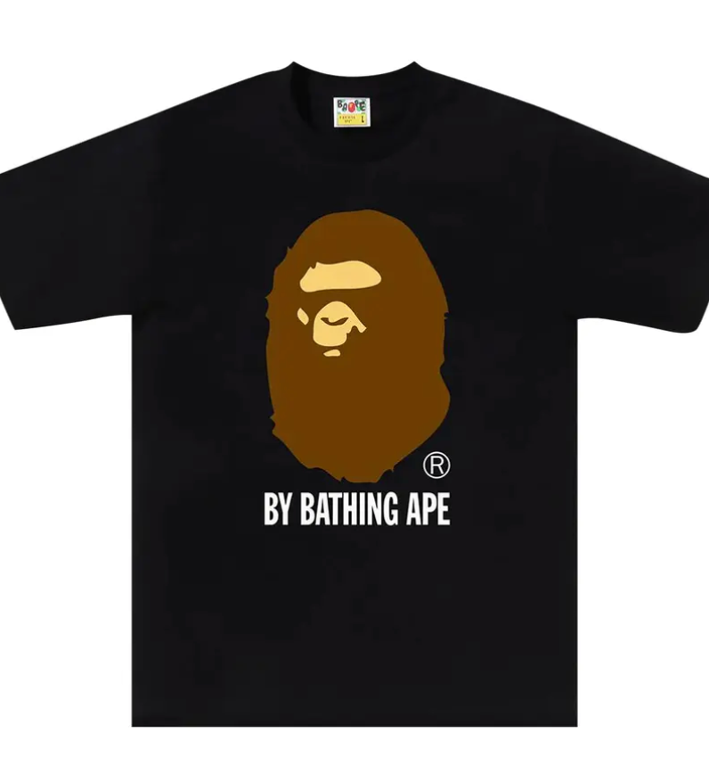 Bape Big Head Brown Black Tee