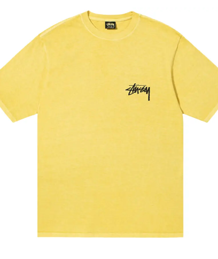 Stussy Logo T-Shirt Yellow