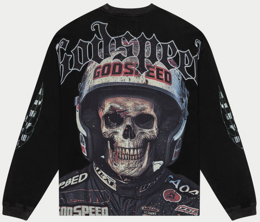 GODSPEED CrashOut LS T-shirt (Black Wash)