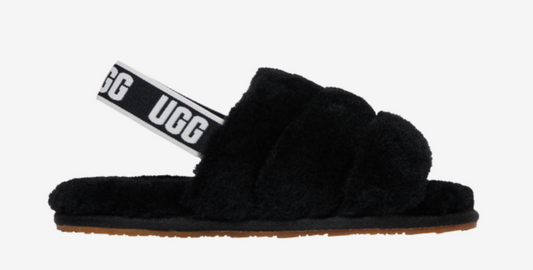 UGG Fluff Yeah Slide Black (Kids)