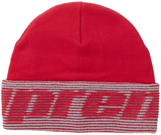Supreme Reflective Jacquard Beanie Red