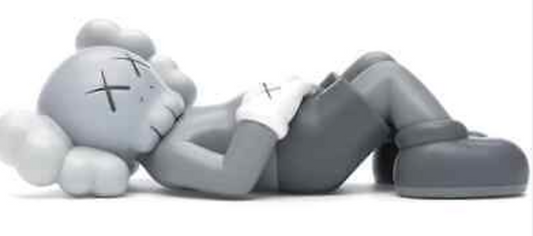 Kaws Japan Holiday Grey Laying Down Figure