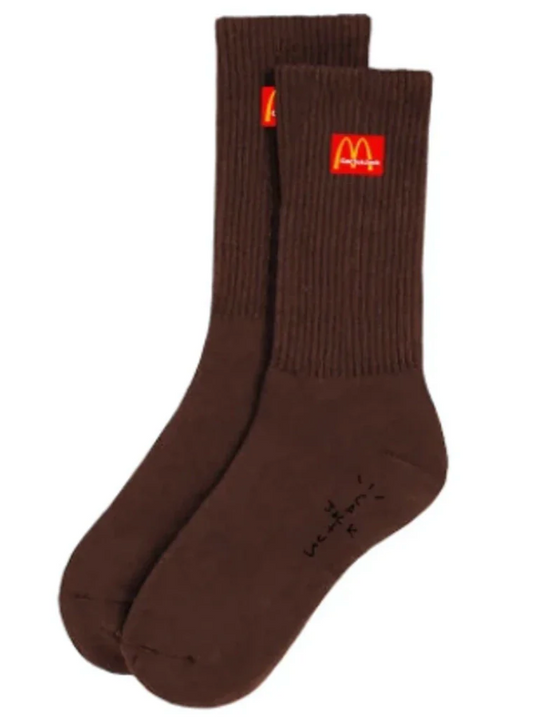 Travis Scott x Mcdonalds Cactus Jack Brown Socks