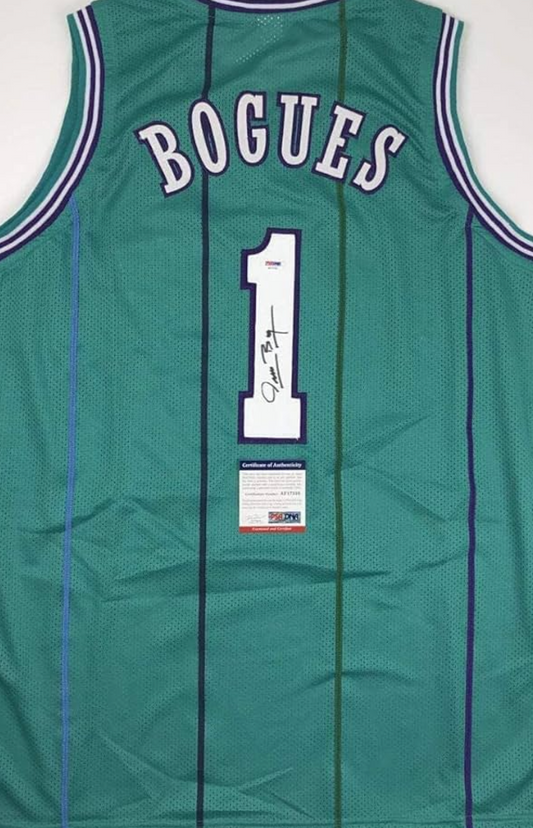 Muggsy Bogues Signed Jersey