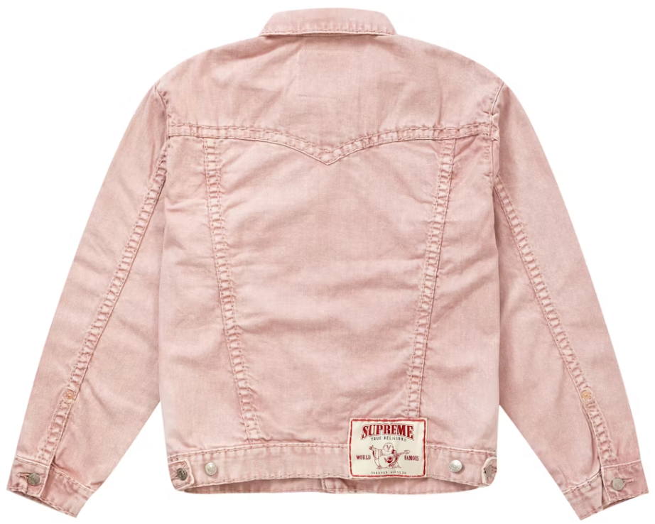 Supreme True Religion Denim Trucker Jacket Pink