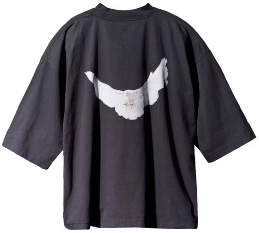 Yeezy Gap Engineered by Balenciaga Dove 3/4 Sleeve Tee Washed Black