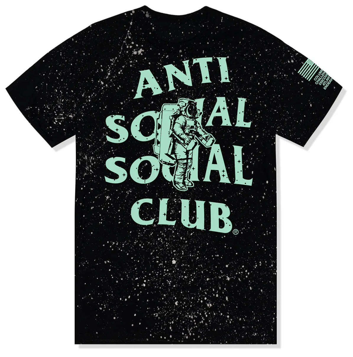 Anti Social Social Club Nebula Reflective Tee Black