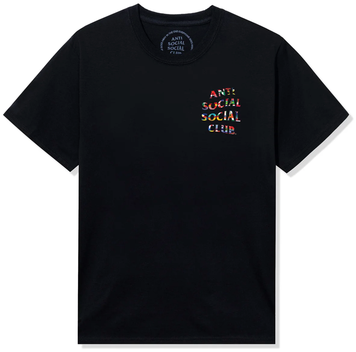 Anti Social Social Club Flag Collage Tee Black