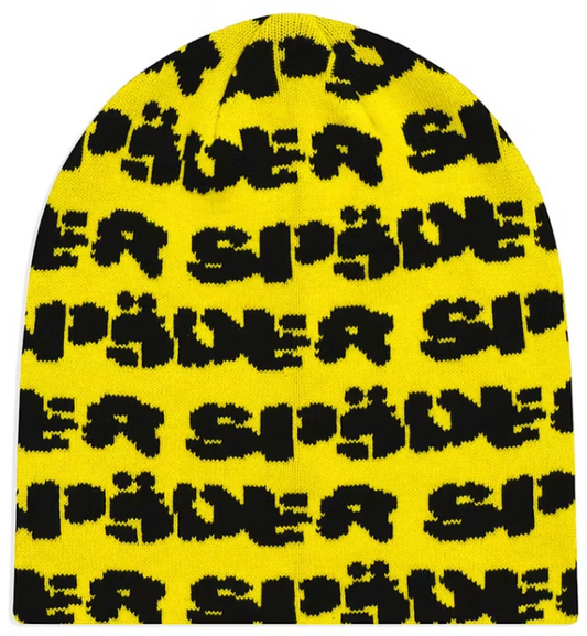 Sp5der Fuzzy Logo Skully Yellow