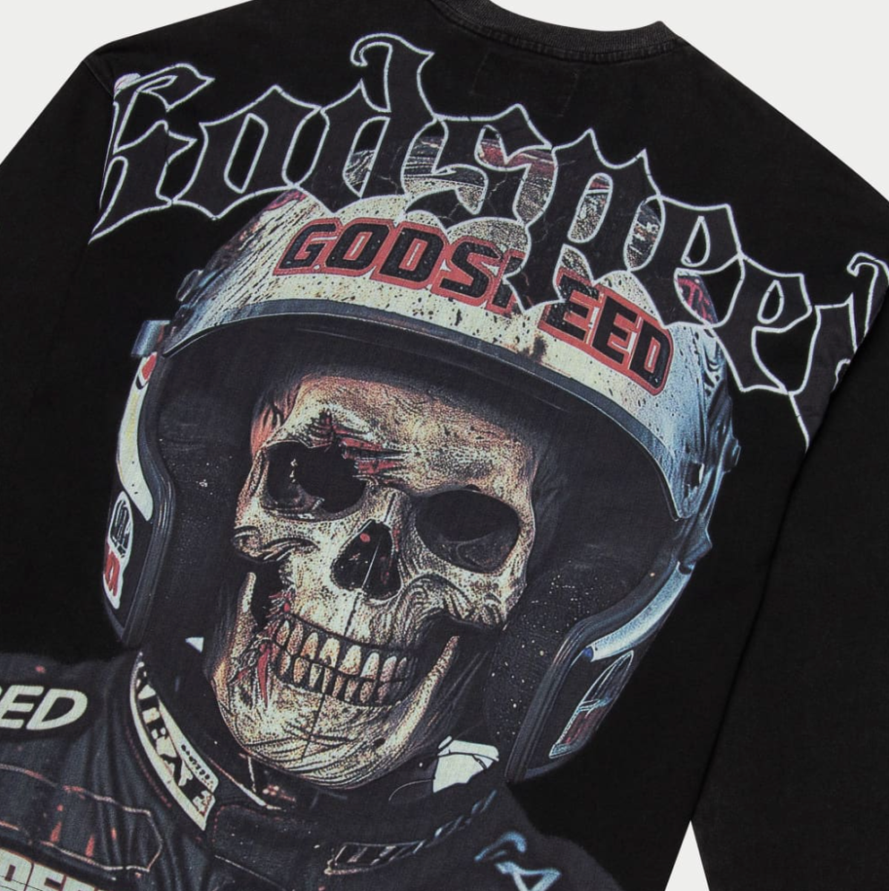 GODSPEED CrashOut LS T-shirt (Black Wash)