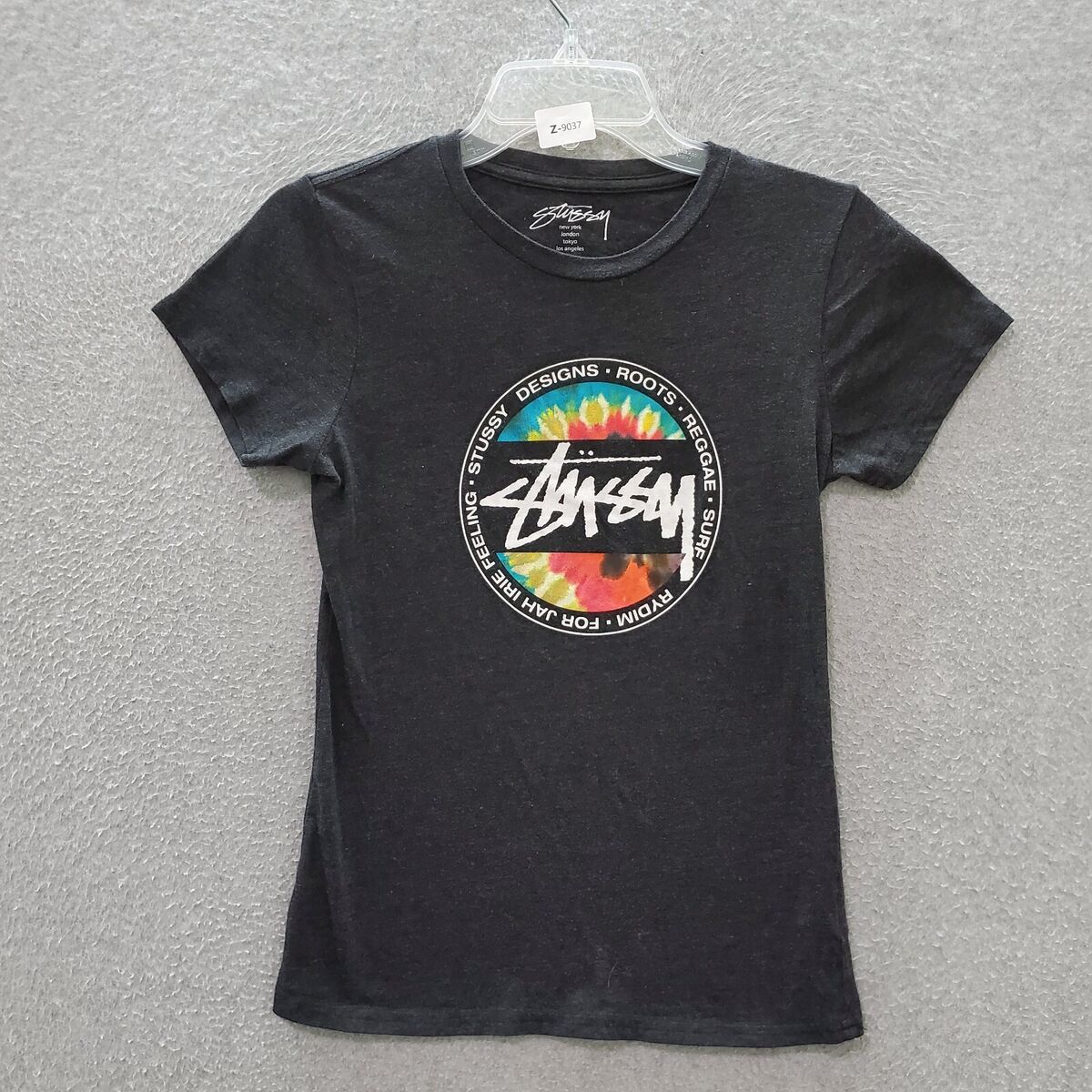 Stussy Design Roots Reggae Tie-Dye Black Tee